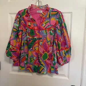 Crosby Multicolor Ruffled Top